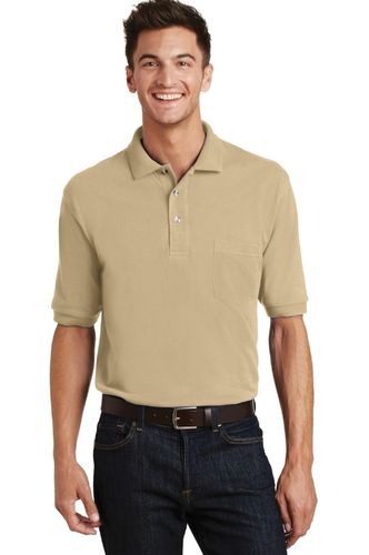 Port Authority Heavyweight Cotton Pique Polo with Pocket. K420P image thumbnail Port Authority Heavyweight Cotton Pique Polo with Pocket. K420P image thumbnail
