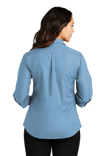 Port Authority Ladies 3/4-Sleeve Carefree Poplin Shirt. LW102 image thumbnail