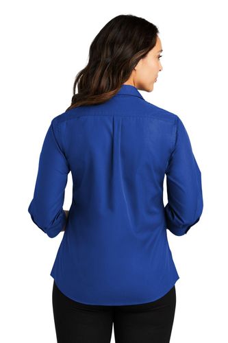 Port Authority Ladies 3/4-Sleeve Carefree Poplin Shirt. LW102 image thumbnail