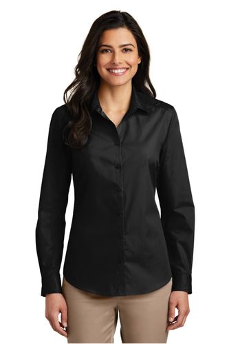 Port Authority Ladies Long Sleeve Carefree Poplin Shirt. LW100 image thumbnail