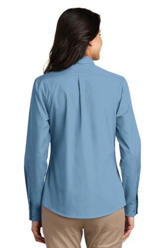 Port Authority Ladies Long Sleeve Carefree Poplin Shirt. LW100 image thumbnail