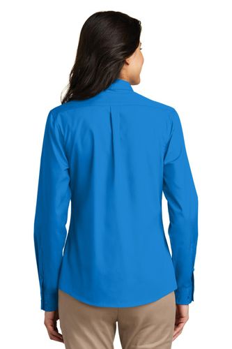 Port Authority Ladies Long Sleeve Carefree Poplin Shirt. LW100 image thumbnail