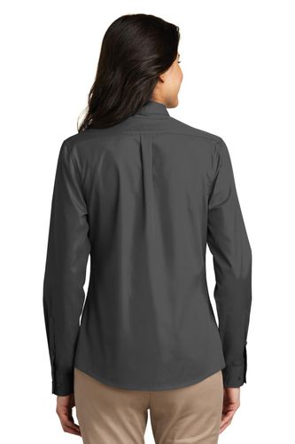 Port Authority Ladies Long Sleeve Carefree Poplin Shirt. LW100 image thumbnail