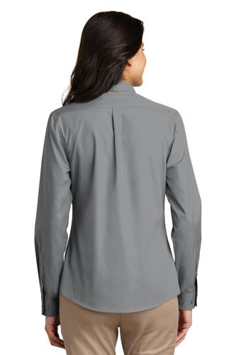 Port Authority Ladies Long Sleeve Carefree Poplin Shirt. LW100 image thumbnail
