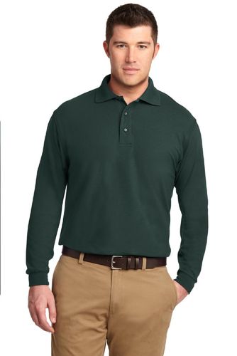 Port Authority Silk Touch Long Sleeve Polo. K500LS image thumbnail
