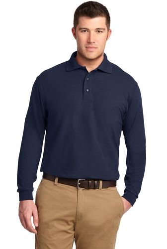Port Authority Silk Touch Long Sleeve Polo. K500LS image thumbnail