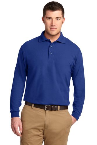 Port Authority Silk Touch Long Sleeve Polo. K500LS image thumbnail