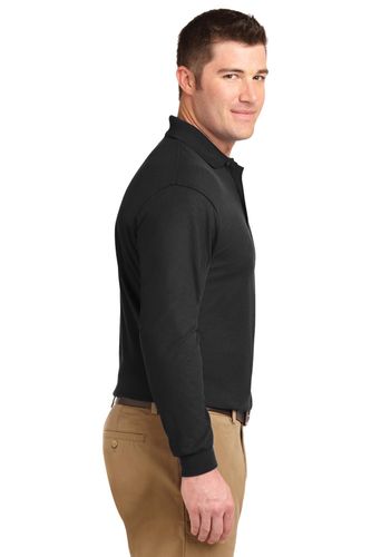 Port Authority Silk Touch Long Sleeve Polo. K500LS image thumbnail