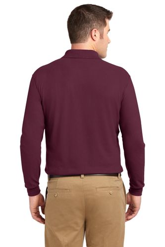 Port Authority Silk Touch Long Sleeve Polo. K500LS image thumbnail