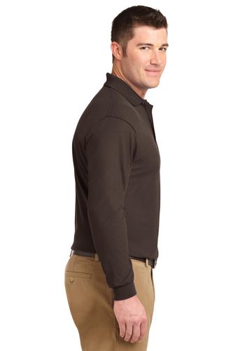 Port Authority Silk Touch Long Sleeve Polo. K500LS image thumbnail