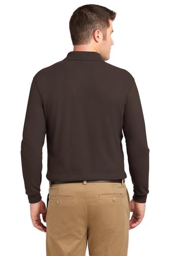Port Authority Silk Touch Long Sleeve Polo. K500LS image thumbnail