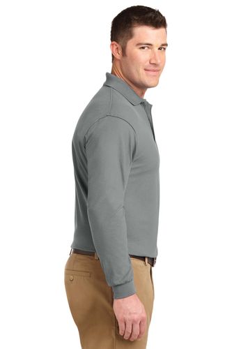 Port Authority Silk Touch Long Sleeve Polo. K500LS image thumbnail