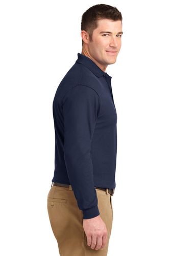 Port Authority Silk Touch Long Sleeve Polo. K500LS image thumbnail