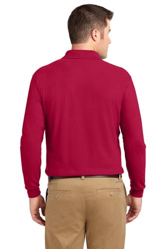 Port Authority Silk Touch Long Sleeve Polo. K500LS image thumbnail