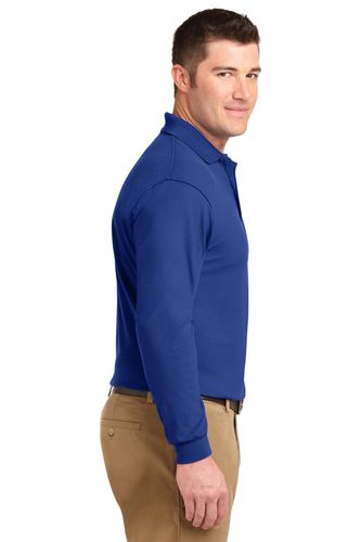 Port Authority Silk Touch Long Sleeve Polo. K500LS image thumbnail