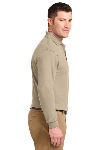 Port Authority Silk Touch Long Sleeve Polo. K500LS image thumbnail