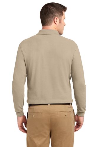 Port Authority Silk Touch Long Sleeve Polo. K500LS image thumbnail