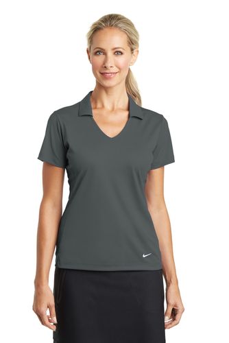 Nike Ladies Dri-FIT Vertical Mesh Polo. 637165 image thumbnail