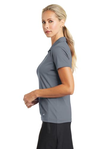 Nike Ladies Dri-FIT Vertical Mesh Polo. 637165 image thumbnail
