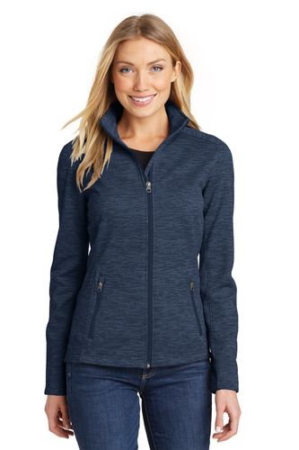 Port Authority Ladies Digi Stripe Fleece Jacket. L231 image thumbnail