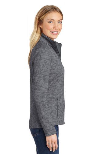 Port Authority Ladies Digi Stripe Fleece Jacket. L231 image thumbnail