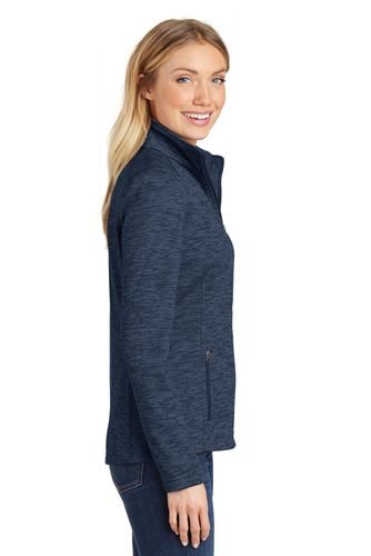 Port Authority Ladies Digi Stripe Fleece Jacket. L231 image thumbnail