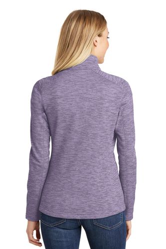 Port Authority Ladies Digi Stripe Fleece Jacket. L231 image thumbnail