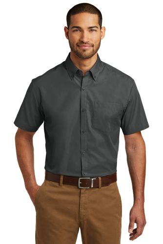 Port Authority Short Sleeve Carefree Poplin Shirt. W101 image thumbnail
