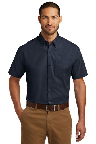Port Authority Short Sleeve Carefree Poplin Shirt. W101 image thumbnail