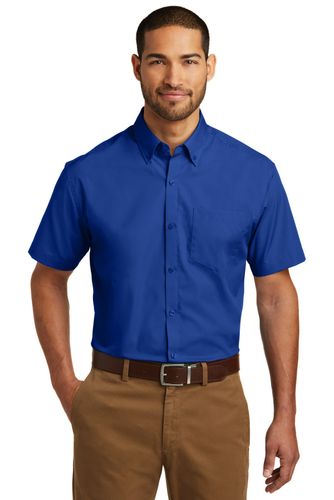 Port Authority Short Sleeve Carefree Poplin Shirt. W101 image thumbnail