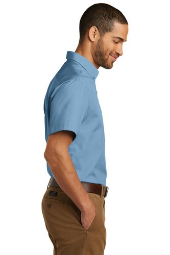 Port Authority Short Sleeve Carefree Poplin Shirt. W101 image thumbnail