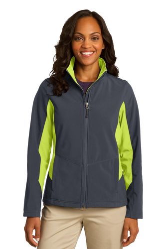 Port Authority Ladies Core Colorblock Soft Shell Jacket. L318 image thumbnail Port Authority Ladies Core Colorblock Soft Shell Jacket. L318 image thumbnail