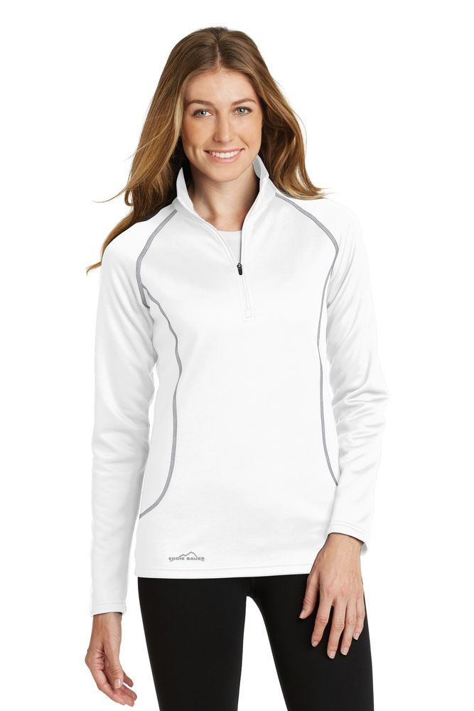 Eddie Bauer Ladies Smooth Fleece 1/2-Zip. EB237 primary image