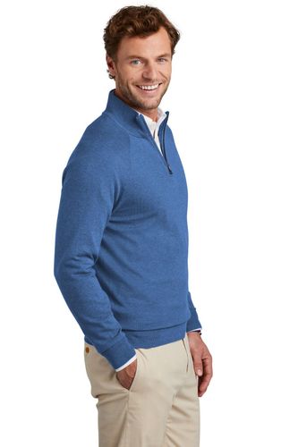 Brooks Brothers Cotton Stretch 1/4-Zip Sweater BB18402 image thumbnail Brooks Brothers Cotton Stretch 1/4-Zip Sweater BB18402 image thumbnail