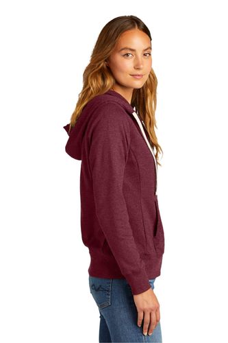 District Women's Re-Fleece Full-Zip Hoodie DT8103 image thumbnail