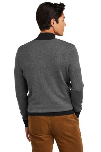 Brooks Brothers Washable Merino Birdseye 1/4-Zip Sweater BB18412 image thumbnail