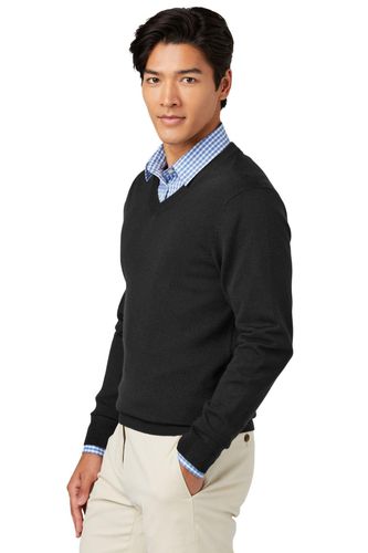 Brooks Brothers Washable Merino V-Neck Sweater BB18410 image thumbnail