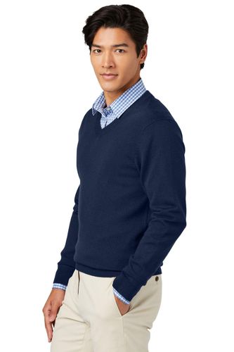 Brooks Brothers Washable Merino V-Neck Sweater BB18410 image thumbnail