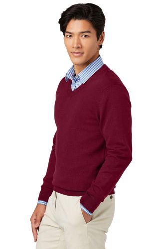 Brooks Brothers Washable Merino V-Neck Sweater BB18410 image thumbnail