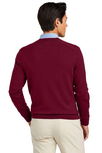 Brooks Brothers Washable Merino V-Neck Sweater BB18410 image thumbnail
