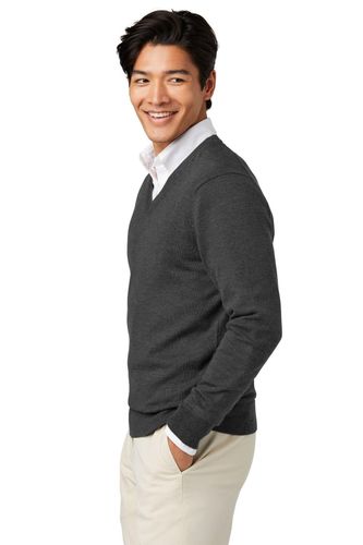 Brooks Brothers Washable Merino V-Neck Sweater BB18410 image thumbnail