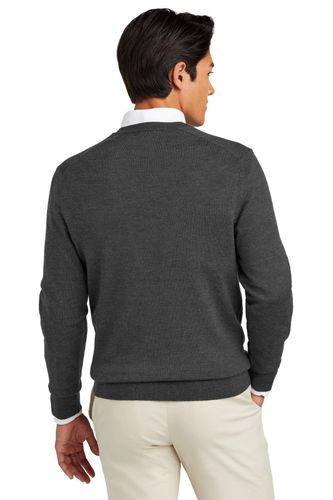 Brooks Brothers Washable Merino V-Neck Sweater BB18410 image thumbnail