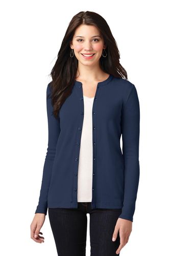 Port Authority Ladies Concept Stretch Button-Front Cardigan. LM1008 image thumbnail