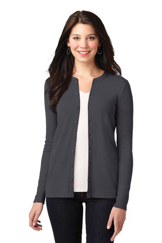 Port Authority Ladies Concept Stretch Button-Front Cardigan. LM1008 image thumbnail