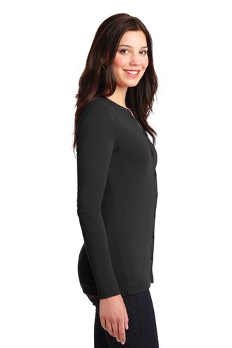 Port Authority Ladies Concept Stretch Button-Front Cardigan. LM1008 image thumbnail