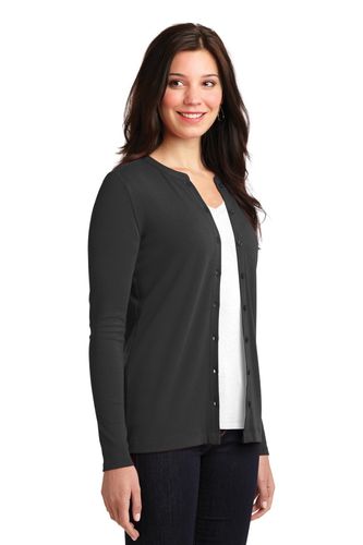 Port Authority Ladies Concept Stretch Button-Front Cardigan. LM1008 image thumbnail
