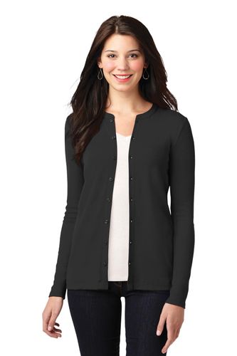 Port Authority Ladies Concept Stretch Button-Front Cardigan. LM1008 image thumbnail