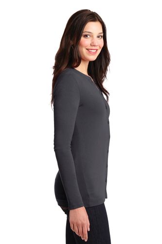Port Authority Ladies Concept Stretch Button-Front Cardigan. LM1008 image thumbnail