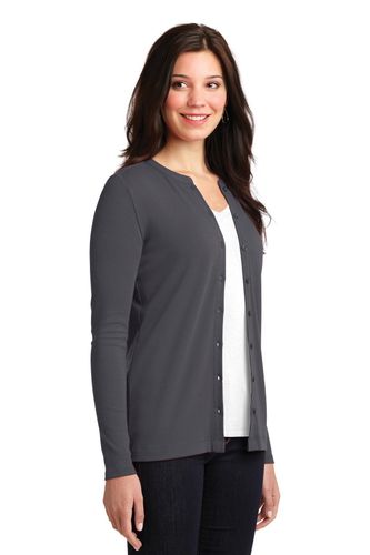 Port Authority Ladies Concept Stretch Button-Front Cardigan. LM1008 image thumbnail