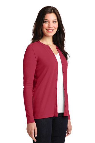 Port Authority Ladies Concept Stretch Button-Front Cardigan. LM1008 image thumbnail